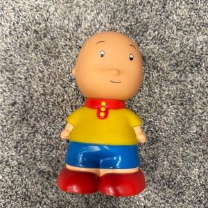 Caillou Famosa Rubber Squeeze 6 1/4" Toy Cartoon Character PBS Toddler Preschool